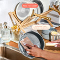 Beautiful 12pc Ceramic Non - Stick Cookware Set with Strainer Lids, White Icing by Drew Barrymore