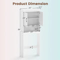 Tangkula Over Toilet Space Saver Bathroom Organizer with Storage Cabinet