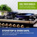 Classic Blue 20-Piece Aluminum Ultra-Durable Non-Stick Diamond Infused Cookware and Bakeware Set