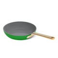 Beautiful 12pc Ceramic Non - Stick Cookware Set with Strainer Lids, White Icing by Drew Barrymore