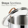 Carote 23 - Piece Tri - Ply Stainless Steel Cookware Set with Lids, Nonstick Induction Compatible Pots & Pans Set, Oven Safe