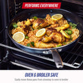 Blue Diamond 14 Piece Cookware Set, Diamond Infused Ceramic Healthy Nonstick, Blue