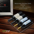 Nutrichef 33 Bottle Dual - Zone Refrigerator PKCWCDS335