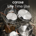 Carote 23 - Piece Tri - Ply Stainless Steel Cookware Set with Lids, Nonstick Induction Compatible Pots & Pans Set, Oven Safe