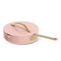 Beautiful 12pc Ceramic Non - Stick Cookware Set with Strainer Lids, White Icing by Drew Barrymore