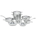 French Classic 13 - Piece Stainless Steel Cookware Set in Silver and Stainless Steel