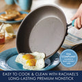 Rachael Ray 12 - Piece Cucina Nonstick Pots and Pans Set, Cookware, Set Cranberry