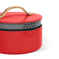 Beautiful 12pc Ceramic Non - Stick Cookware Set with Strainer Lids, White Icing by Drew Barrymore