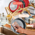Beautiful 12pc Ceramic Non - Stick Cookware Set with Strainer Lids, White Icing by Drew Barrymore