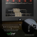 Nutrichef 33 Bottle Dual - Zone Refrigerator PKCWCDS335