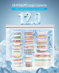 DISHUP 10.0 Cu.ft Chest Freezer, Deep Freezer with Removable Basket, Adjustable Temperature, for Home/Office/Garage/Bar