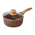 The Pioneer Woman Prairie Signature 14 - Piece Cast Aluminum Cookware Set, Brown Speckle